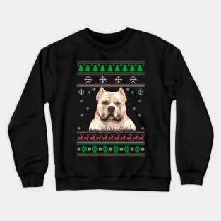 Cute American Bully Dog Lover Ugly Christmas Sweater For Women And Men Funny Gifts Crewneck Sweatshirt